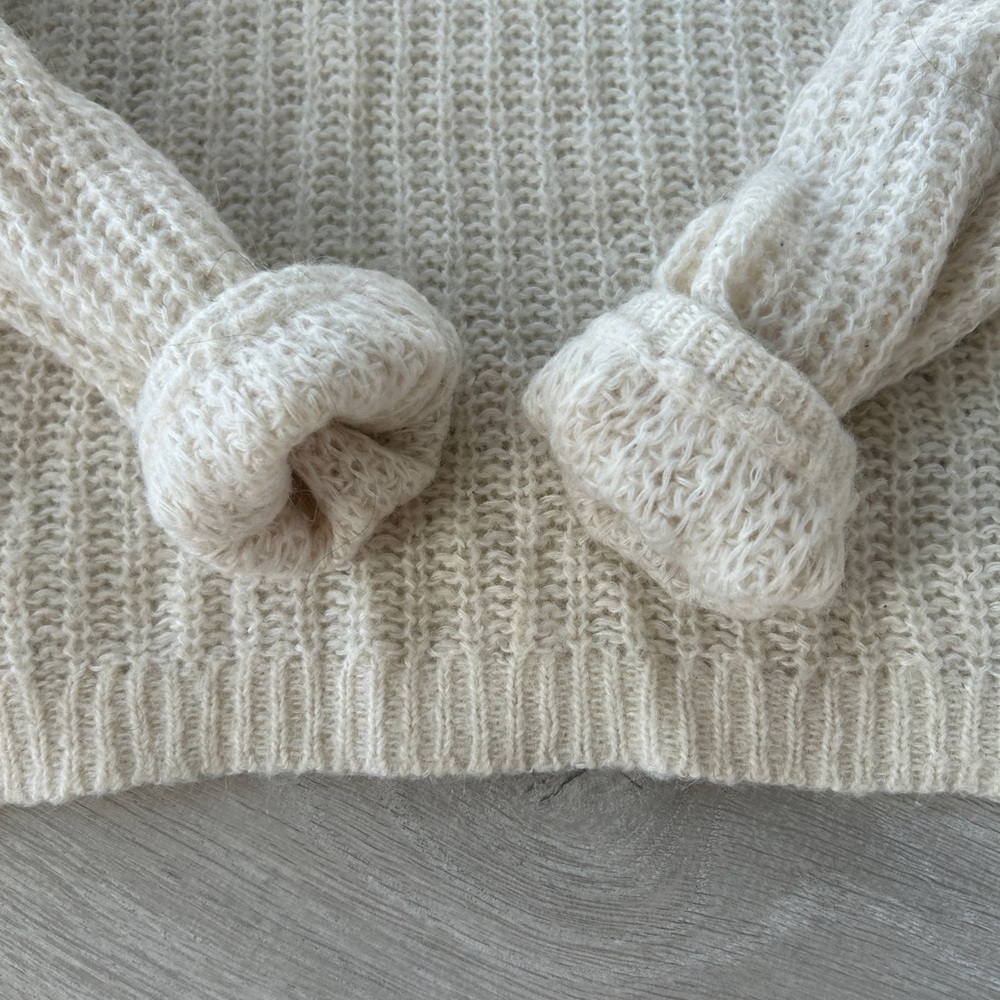 Aritzia Wilfred Giselle Butter Yellow Saba Mohair Alpaca Blend Sweater - Picture 14 of 15